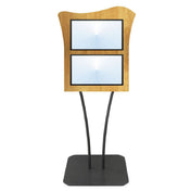 Hubert 65260 - Menu Board, 2-pocket, Floor Stand