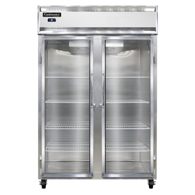 Continental Refrigerator 2RNSAGD Refrigerator Reach-in Display Two-section