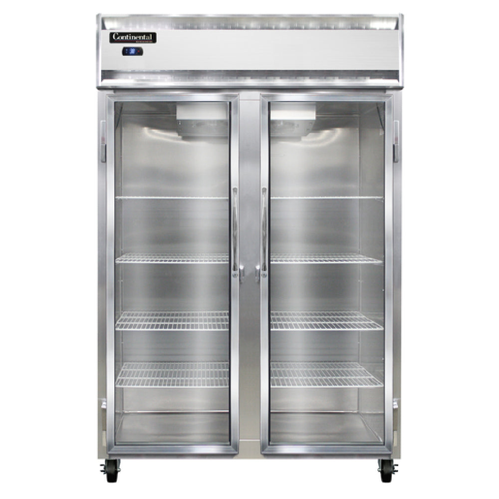 Continental Refrigerator 2RNSSGD Refrigerator Reach-in Display Two-section