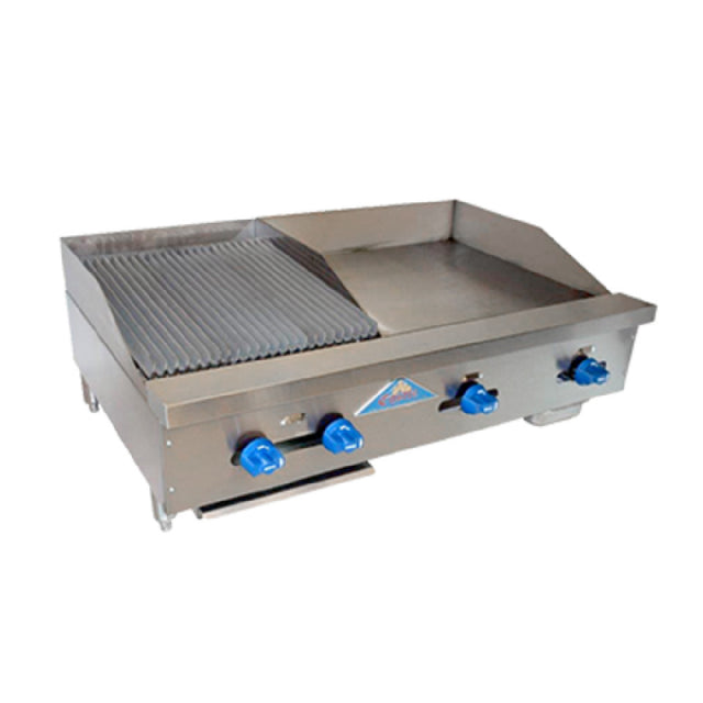 Comstock-Castle FHP42-24-1.5RB Char-Broiler/Griddle Combination Countertop Gas