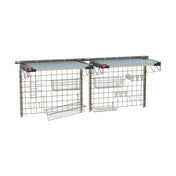 Metro SW-1872S4-30-SINK - SmartWall Life Complete Kit For Sinks, Double-wide, One-tier. Type 304 Stainless Steel Components: Wall Tracks