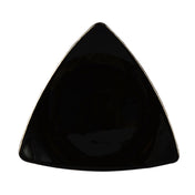 CAC China TRG-7-BLK Festiware Plate 7"L X 7"W X 3/4"H Triangular