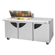 Turbo Air TST-72SD-18M-N(-LW) Super Deluxe Sandwich/Salad Mega Top Unit + Undercounter Specify Side For Work Station
