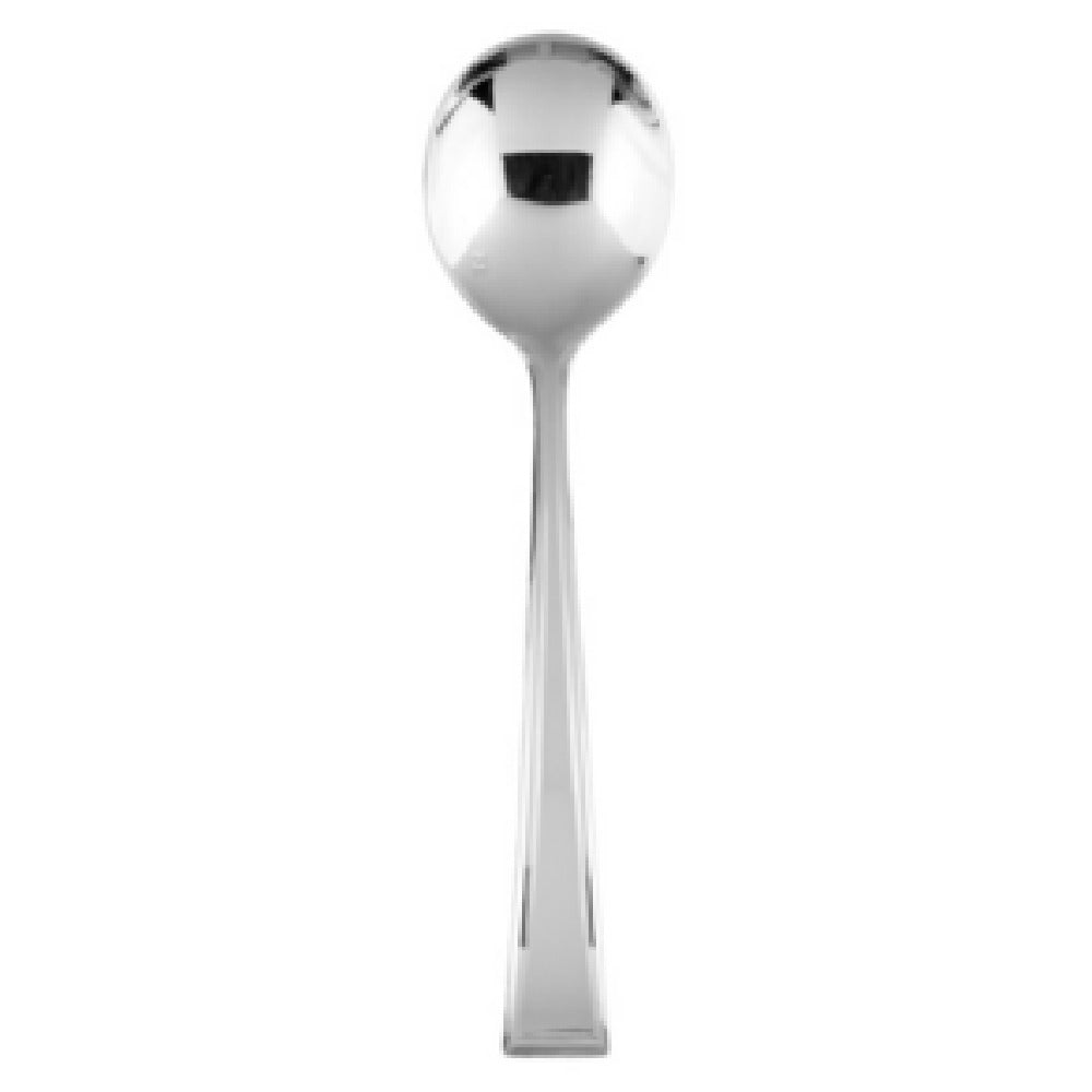 Fortessa 1.5.101.FR.003 Pantheon Satin Bouillon Spoon 6.9" (17.5cm) Dishwasher Safe