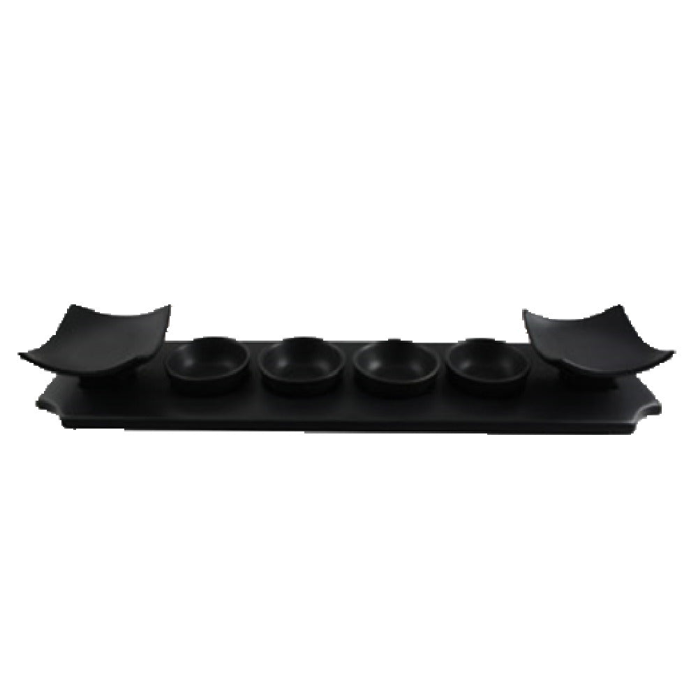 Vertex China AV-R29-BK Tray 18-1/4" X 4-1/2" X 3/4"H Rectangular