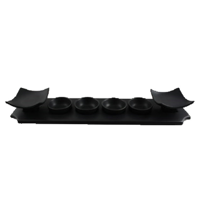 Vertex China AV-R29-BK Tray 18-1/4" X 4-1/2" X 3/4"H Rectangular