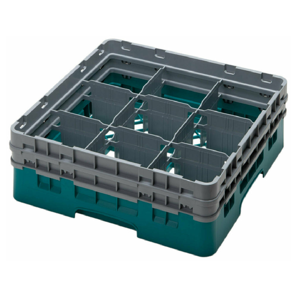 Cambro 9S434414 Camrack® Glass Rack With (2) Soft Gray Extenders Full Size