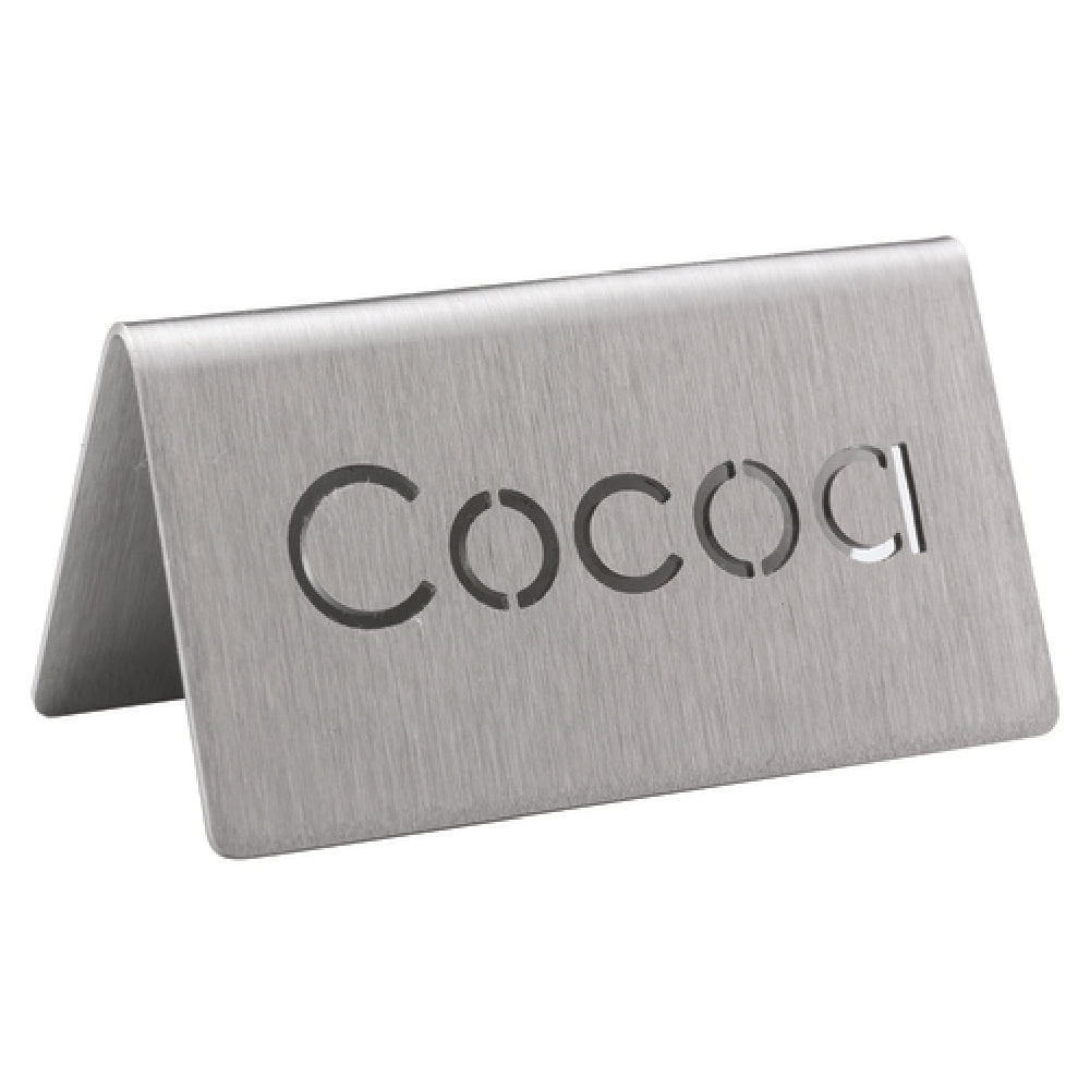 Service Ideas 1C-BF-COCOA-MOD Beverage ID Tent "Cocoa" 1-1/2"H X 3"W