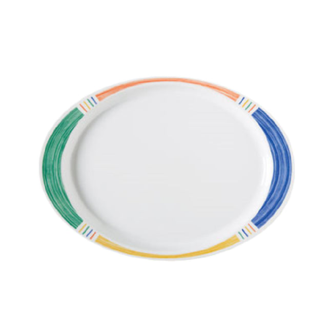 GET Enterprises OP-145-BA Diamond Barcelona™ Platter 14-3/4"L X 10-1/2"W Oval