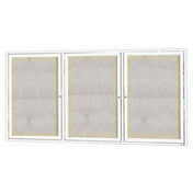 Aarco ODCC3672-3RI Aluminum Bulletin Board 72"W X 36"H Enclosed