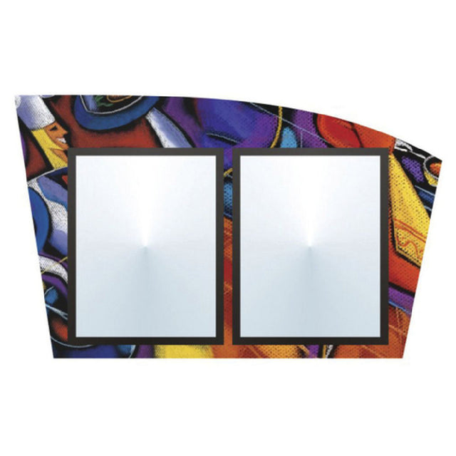 Hubert 46908 - Menu Board, 2-pocket, Wall-mount