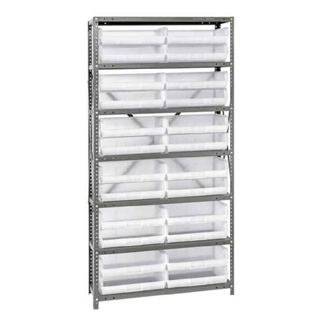 Quantum QSBU-245CL Shelving Unit 12"D X 36"L X 75"H Heavy Duty