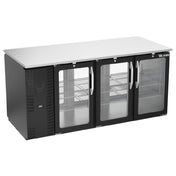 Victory VBB72HC-FG-PT-B - Pass-Thru Back Bar Refrigerator, Food Rated, Three-section
