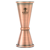 Mercer Culinary M37003ACP Barfly® Japanese Style Jigger 1 Oz. & 1-1/2 Oz. With Internal Marking Lines