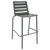 JMC Furniture ZARCO BARSTOOL CHARCOAL Zarco Barstool Outdoor Use Metal Seat & Back