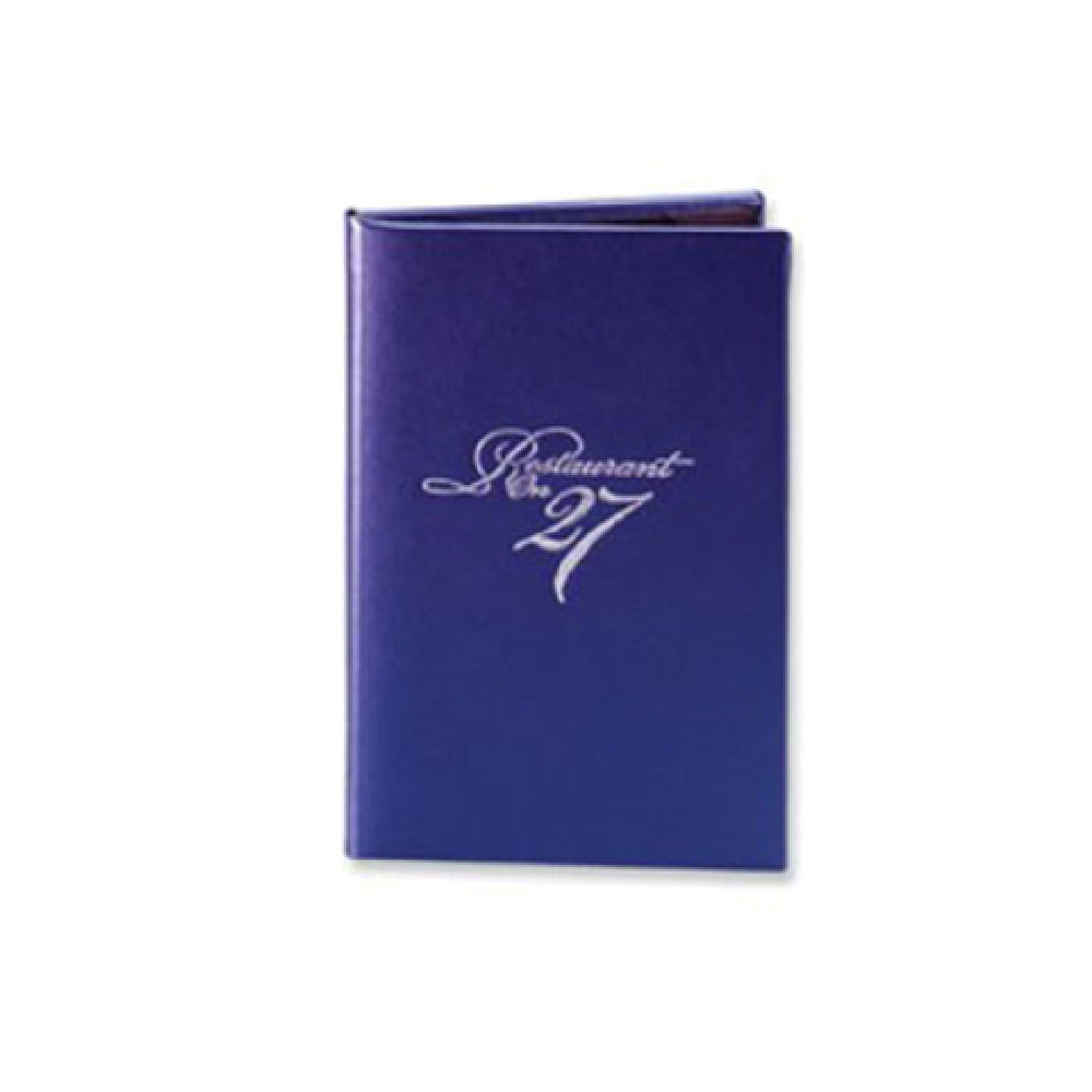 Risch MET-3V 5.5X8.5 Brushed Metallic Padded Faux-leather Menu Cover (specify Color)
