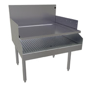 Glastender RDBB-30S Recessed Drainboard Free Standing 30"W X 29"D (depth To Match 24" Deep Units With Single Speed Rail)