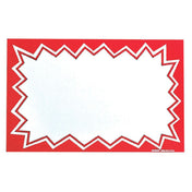 Hubert 76073 - Sign Card, 7" X 5-1/2", Rectangular