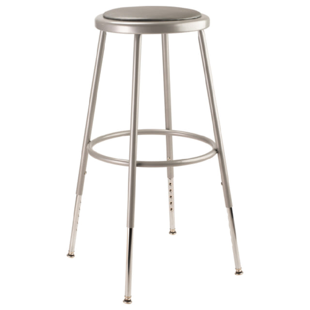 National Public Seating 6424H NPS® Heavy Duty Steel Stool 25"-33" Height Adjustable