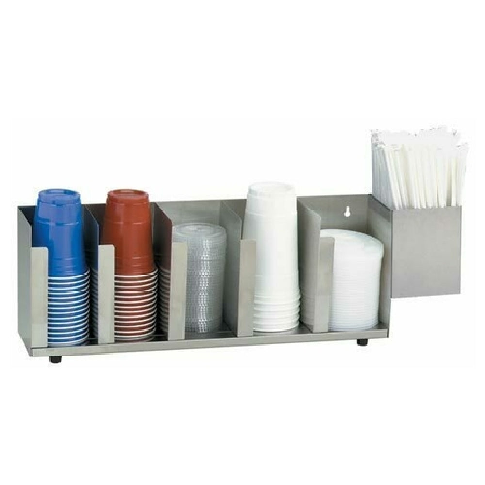 Dispense-Rite CTLD-22A - Lid/Cup Organizer, Adjustable, 5 Section