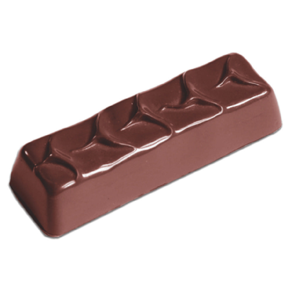 JB Prince K864 Chocolate Mold 15 Forms 3-5/16"L X 1"W X 4/5"H (84mm X 25mm X 20mm)