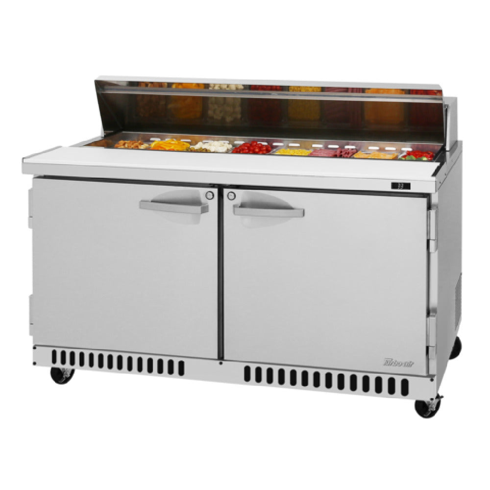 Turbo Air PST-60-FB-N PRO Series Sandwich/Salad Prep Table Front Breathing Airflow