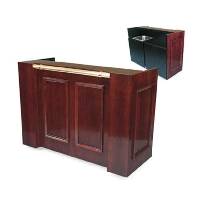 Forbes Industries 5784-6 Mobile Bar 25"W X 72"L X 43-1/2"H 6 Ft. Bar Length