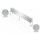Advance Tabco CU-24-48-2 Overshelf Double 48"W X 24"D