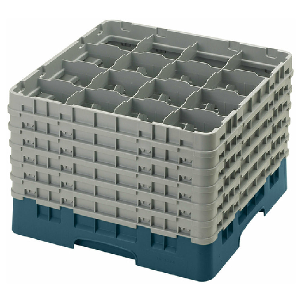 Cambro 16S1214414 Camrack® Glass Rack With (6) Soft Gray Extenders Full Size