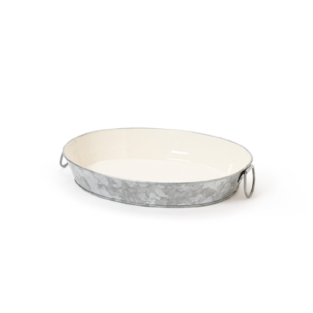 GET Enterprises GT-108-GG/IV Tray 10" X 8" X 2"H Oval