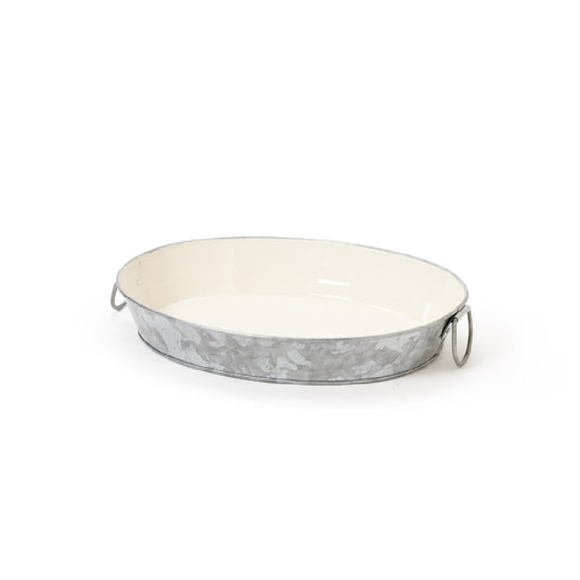 GET Enterprises GT-108-GG/IV Tray 10" X 8" X 2"H Oval
