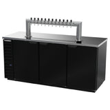 Beverage Air DD78HC-1-B-12T Draft Beer Cooler 79"W 28-3/16"D