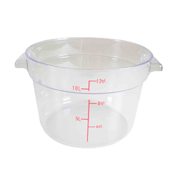Thunder Group PLRFT312PC Food Storage Container 12 Quart Round
