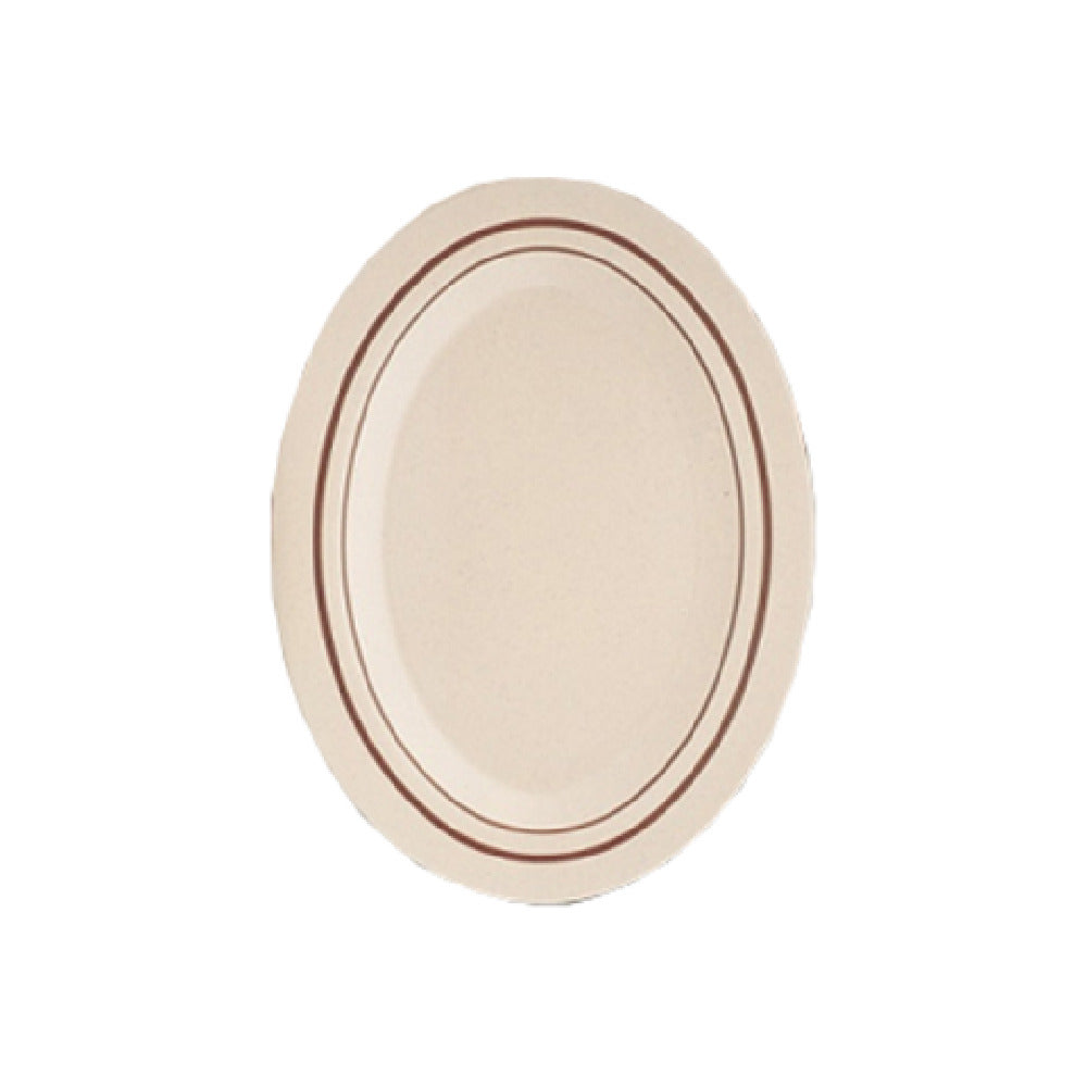 Yanco SS-209 Sesame Platter 9-1/2"L X 7-1/4"W Oval