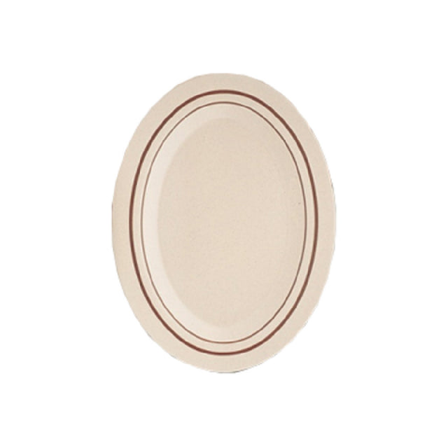 Yanco SS-209 Sesame Platter 9-1/2"L X 7-1/4"W Oval