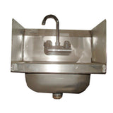Winholt WS-HS-1410-5-F-2SS Hand Sink Wall Mount Left & Right Welded Sidesplashes