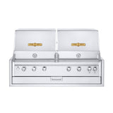 Crown Verity IBI482RD-FLT Infinite Series 48" Built-In Outdoor Charbroiler Grill (6) 14750 BTUH Stainless Steel Burners