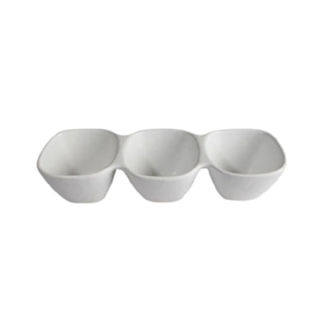 GET Enterprises BS302LT Bugambilia® Condiment Bowl 3-division 20-1/4 Oz.