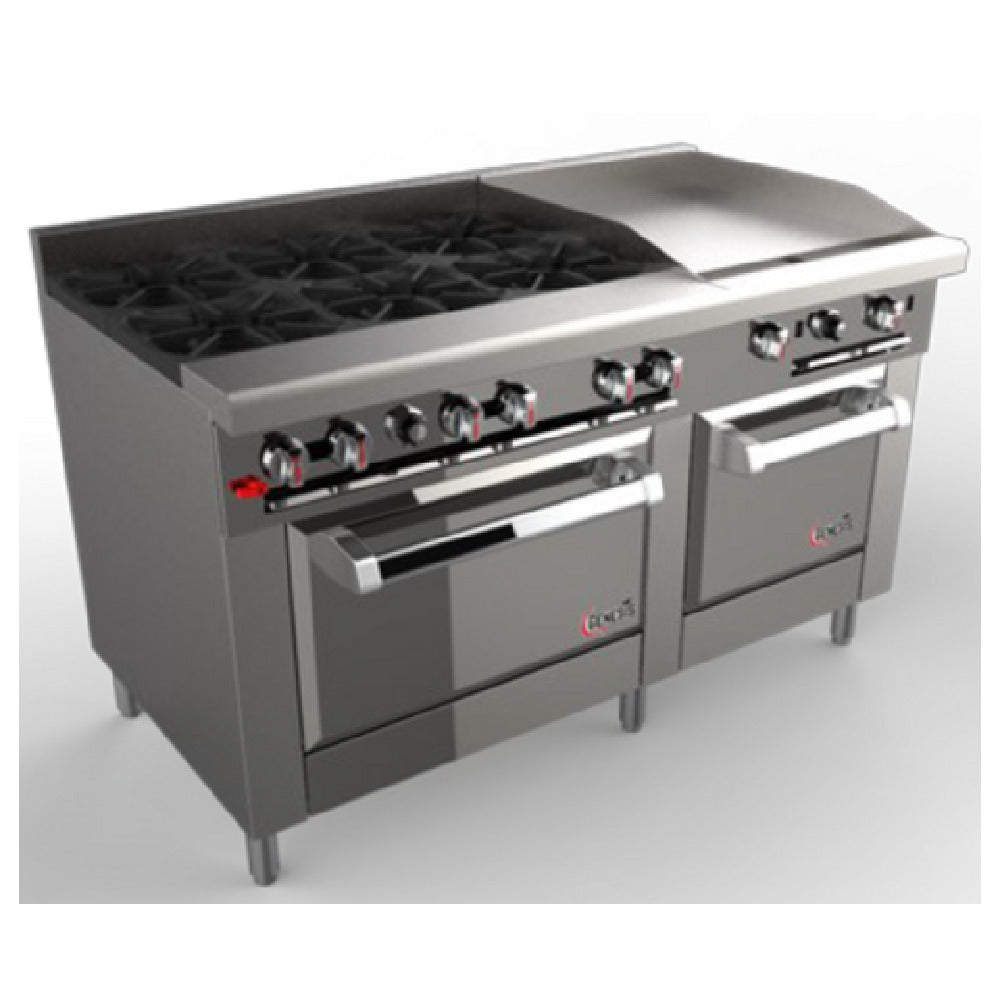 Venancio G602ST-36B24G_LP Genesis Series Restaurant Range Gas 60"W