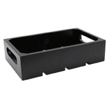 TableCraft Products CRATE13BK - Gastro Serving/Display Crate, Third Size, 12-3/4" X 7" X 2-3/4"