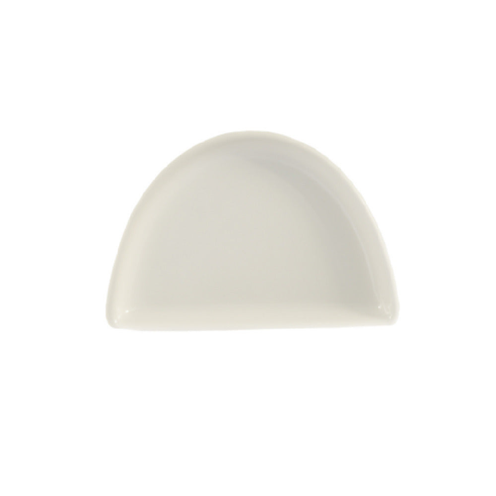 CAC China CRS-7 Festiware Half Moon Plate 7"L X 4-7/8"W 7/8"H