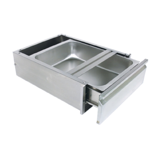 BK Resources BKDWR-2020-ASSY-SS Drawer Assembly 20"W X 20"D X 5"H Pan Size 200 Lb. Capacity