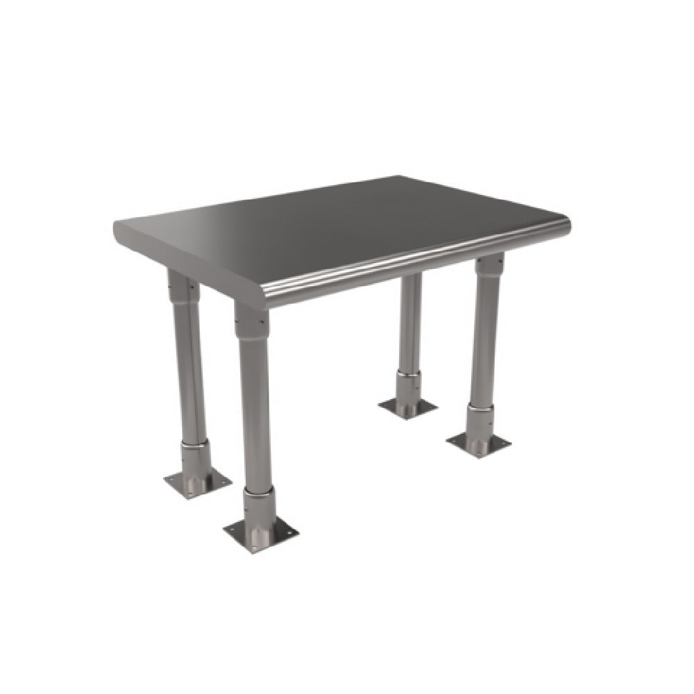 BK Resources BK-OSS-1824BN Single Overshelf Table Mount 24"W X 18"D