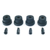 Hubert 25053 - Kratos Plastic Chair Glides, For Outdoor Steel Chairs (pack Of 4)