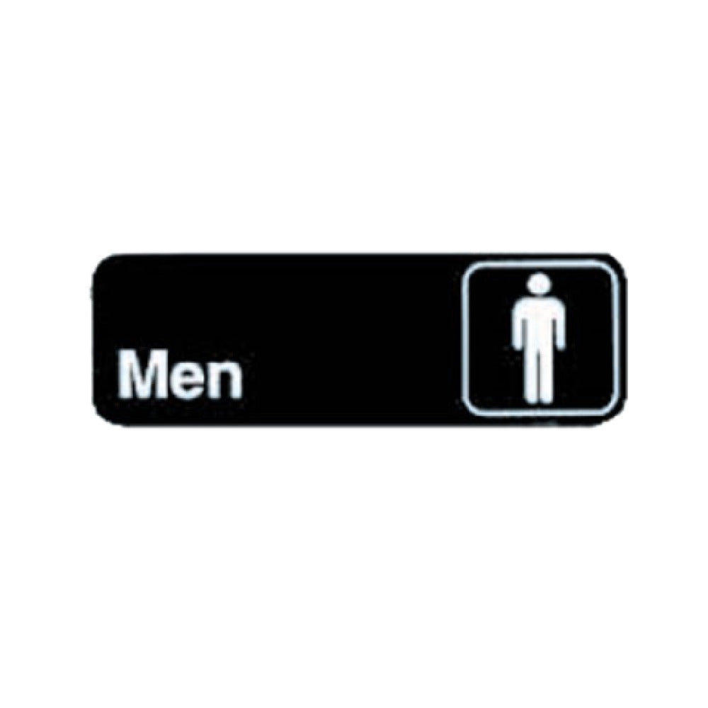 TableCraft Products 394515 - Cash & Carry Sign, 3" X 9", "Men"