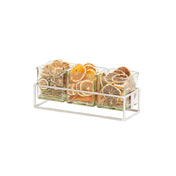 Cal-Mil 23747-3-49 3 Jar Holder 12.5" W X 4.5"D X 3"H Chrome-plated Wire