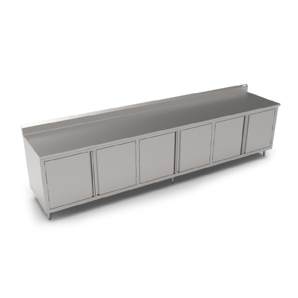 John Boos 4CH4R5-24132 Work Table Cabinet Base With (3) Sets Of Hinged Doors 132"W X 24"D
