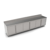 John Boos 4CH6R5-36144-1S Work Table Cabinet Base With (3) Sets Of Hinged Doors