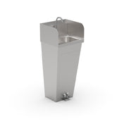 John Boos PBHS-F-1410-FV2-T-SSLR-X Pro-Bowl Hand Sink Floor Mount Tappered Pedestal