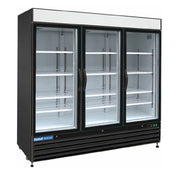 Hubert 69K-059 - Kratos® Freezer, 81"W X 32"D X 79"H, Three Glass Door